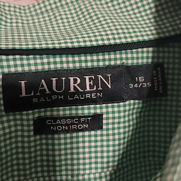 Lauren Ralph Lauren dress shirt 16 Nwot - Picture 3 of 3